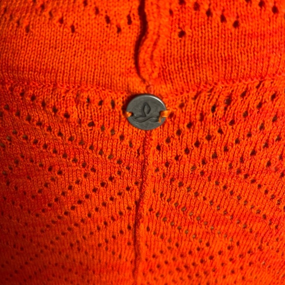 Prana women’s light weight pullover sweater size small orange - Picture 5 of 6